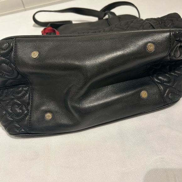 Diane Von Furstenberg On The Go Quilted Black Leather Bag - Picture 5 of 11